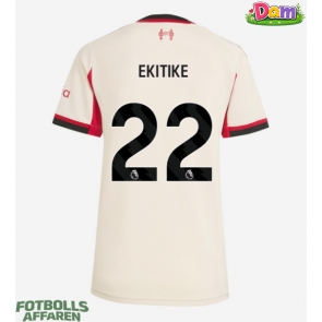 Liverpool Hugo Ekitike #22 Bortatröja Kvinnor 2025-26 Kortärmad